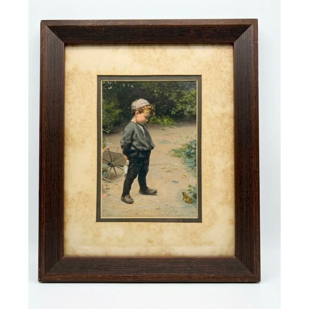 Framed Art Print Of  "The Young Biologist" (1891) By Canadian Artist Paul Peel